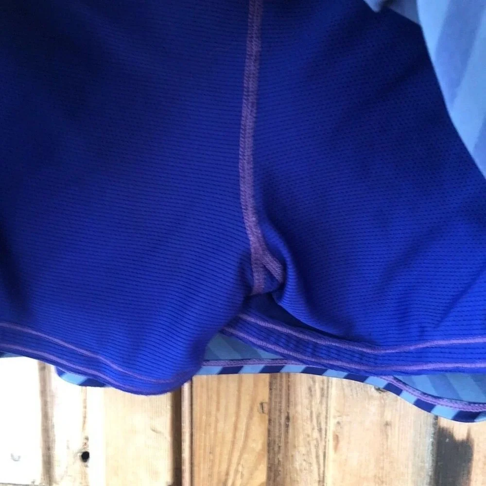 Athleta Swagger Fly By Purple Striped Skort Skirt Athletic Womens‎ Size Small